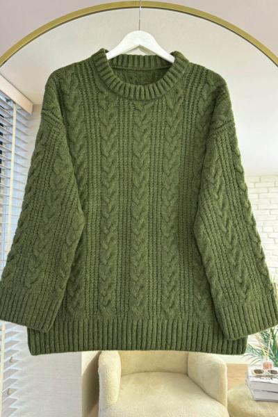 Saç Örgü İpek Kazak Haki