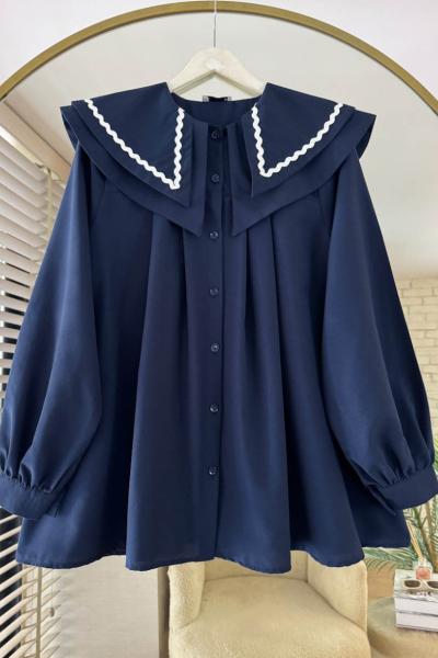 Luna Gömlek Lacivert