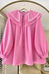 Luna Gömlek Pembe
