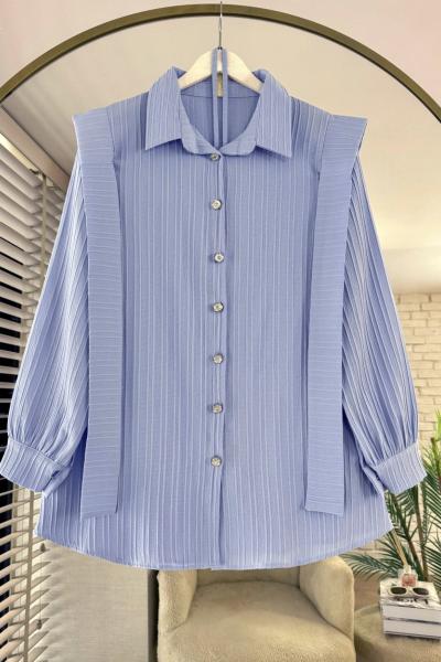 Freya Gömlek Bebe Mavisi