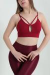 Damla İp Askılı Büstiyer Bordo