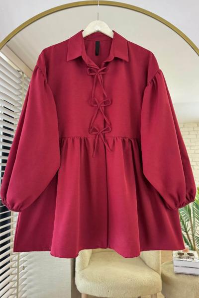 Lisa Gömlek Bordo
