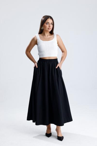 Beli Lastikli Micro Etek Siyah