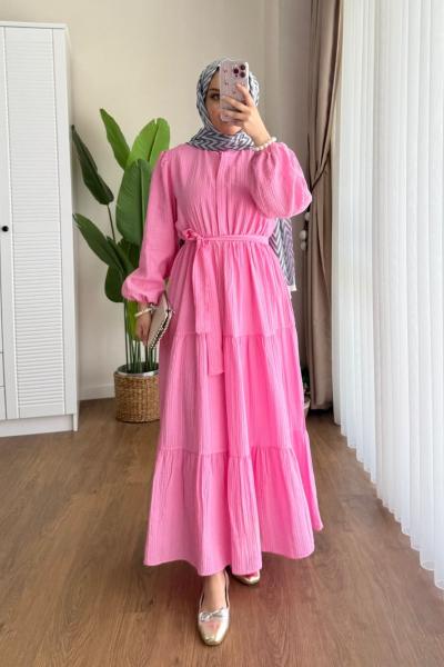 Manolya Elbise Pembe