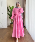 Manolya Elbise Pembe