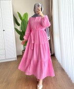 Manolya Elbise Pembe