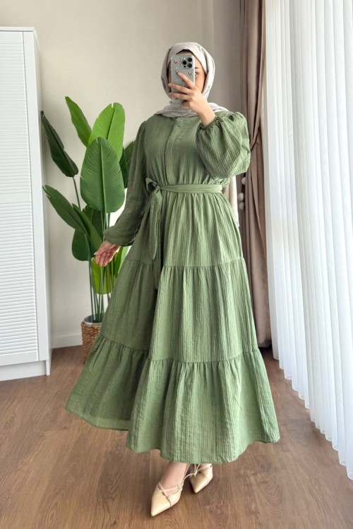 Manolya Elbise Yeşil