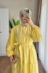 Manolya Elbise Sarı