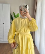 Manolya Elbise Sarı