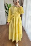 Manolya Elbise Sarı