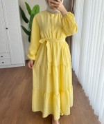 Manolya Elbise Sarı