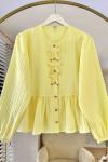 Asmin Kısa Gömlek Sarı