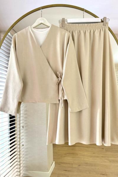 Sofia İkili Takım Bej