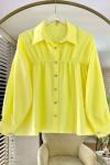 Mabel Kısa Gömlek Sarı