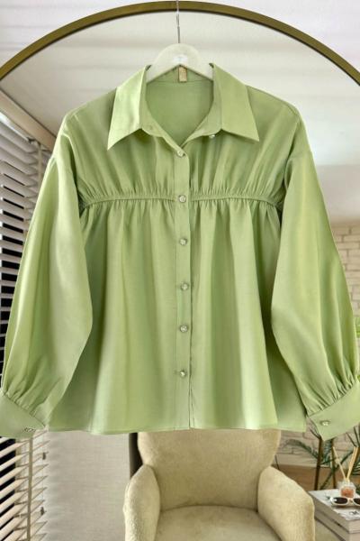 Mabel Kısa Gömlek Yeşil