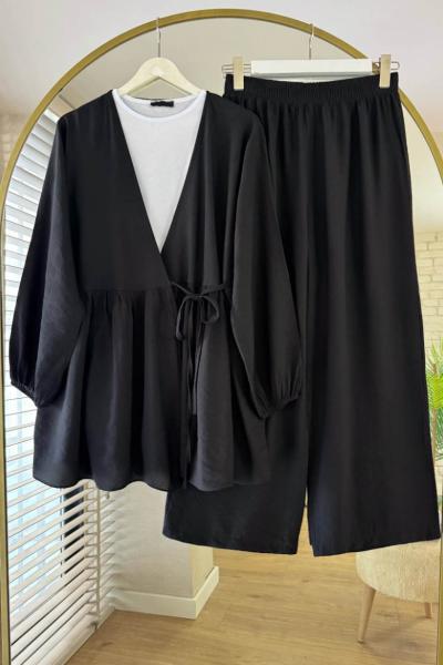 Rose İkili Takım Siyah