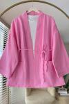 Müslin Kimono Pembe