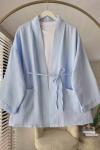 Müslin Kimono Mavi