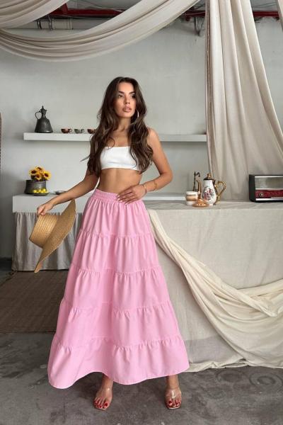 Kat Kat Poplin Etek Pembe