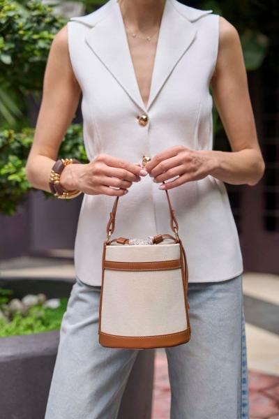 Silindir Hasır Çanta Taba