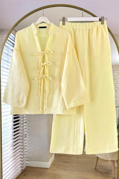 Lowell Müslin Takım Sarı