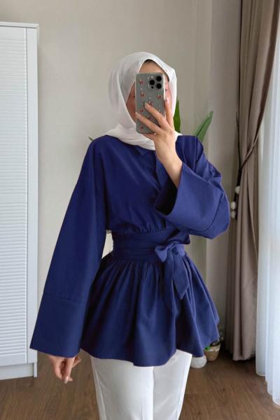 Poppy Gömlek Lacivert