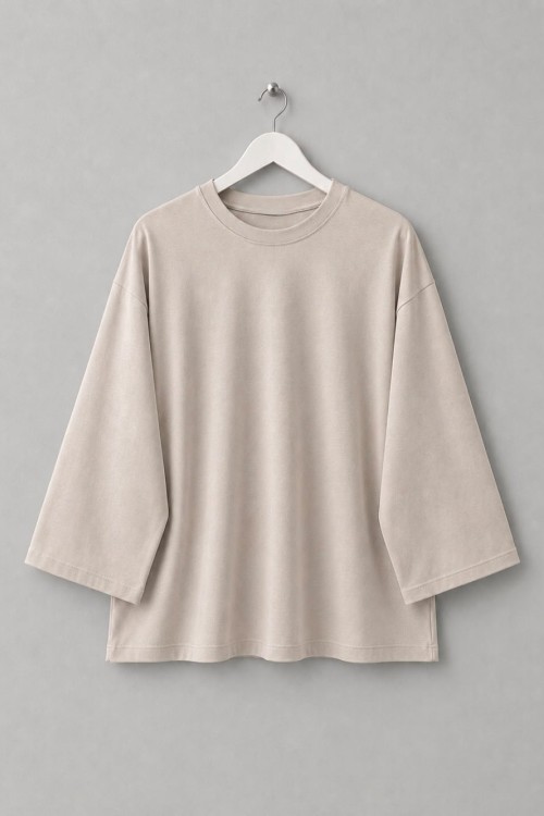 Basic Süprem Sweatshirt Bej