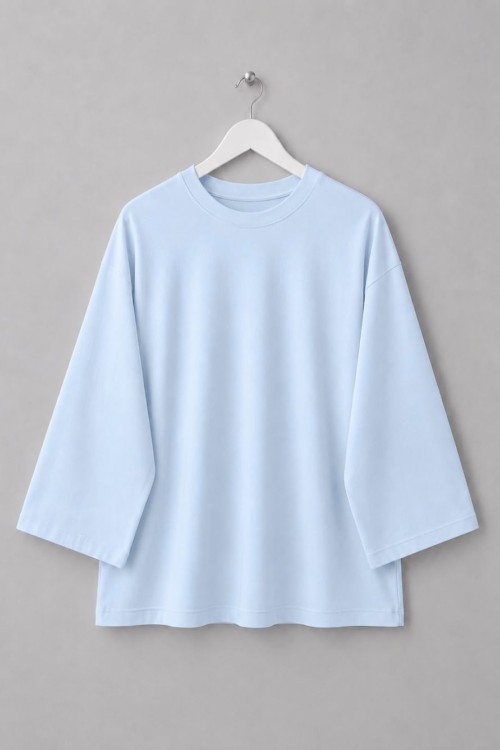 Basic Süprem Sweatshirt Bebe Mavisi