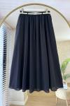 Kemerli Vual Etek Siyah