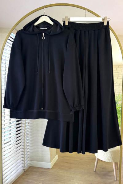 Loose Modal Takım Siyah