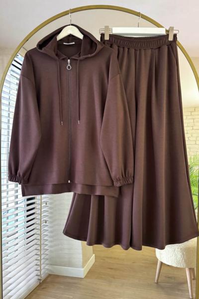 Loose Modal Takım Kahverengi