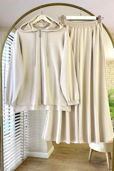 Loose Modal Takım Açık Bej