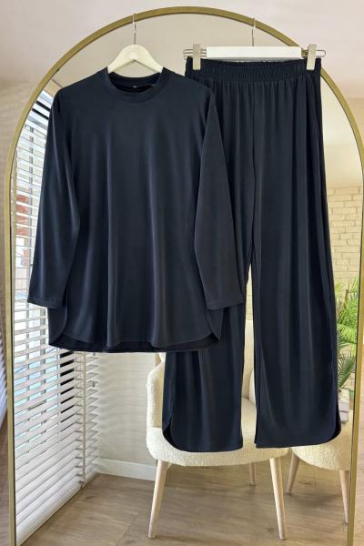 Yırtmaçlı Ecem Takım Füme