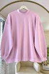 Salaş İnterlok Sweatshirt Pembe