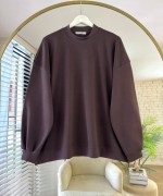 Salaş İnterlok Sweatshirt Kahverengi
