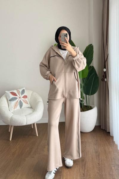 Ara Biyeli Modal Takım Bej