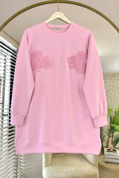 Flower Modal Tunik Pembe
