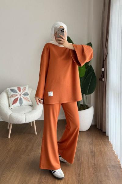 İspanyol Pantolonlu Takım Turuncu