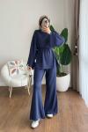 İspanyol Pantolonlu Takım Lacivert