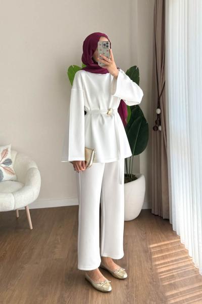 Polly Scuba Takım Beyaz