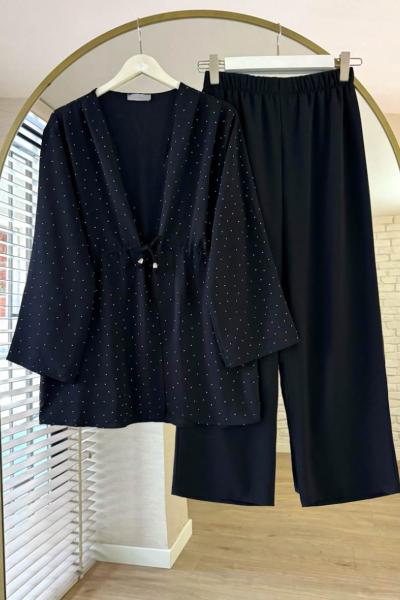 Stone İkili Takım Siyah