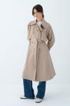 Rüzgarlıklı Trençkot Bej