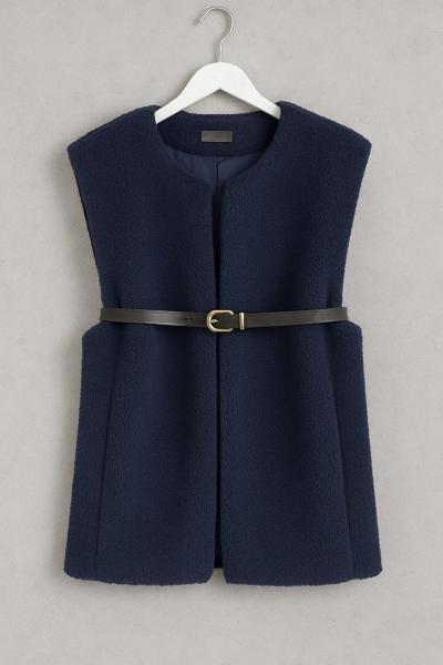 Welsoft Kemerli Yelek Lacivert