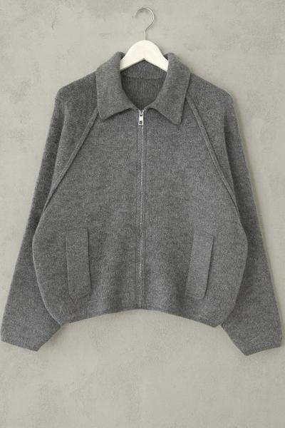 Fermuarlı Oversize Bogie Ceket Antrasit