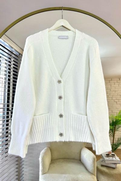 Cepli Pilar Hırka Ekru