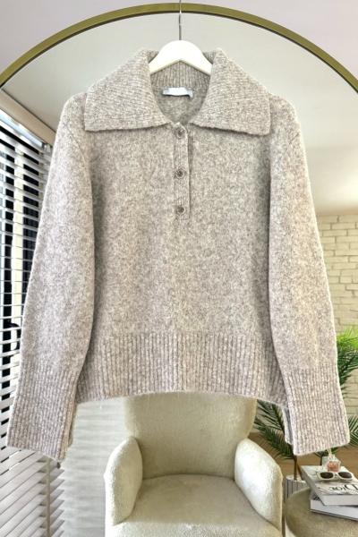 Polo Yaka Renata Kazak Vizon