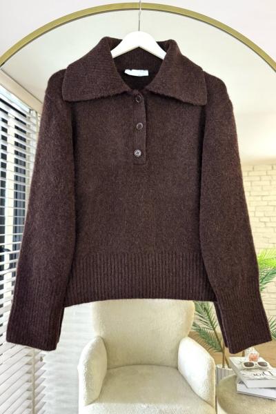 Polo Yaka Renata Kazak Acı Kahve