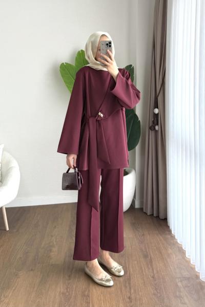 Leroy İkili Takım Bordo