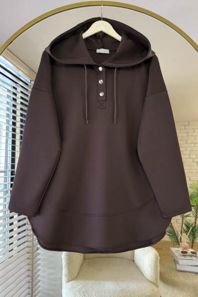 Dustin Scuba Tunik Kahverengi