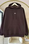 Alo Baskılı Sweatshirt Kahverengi